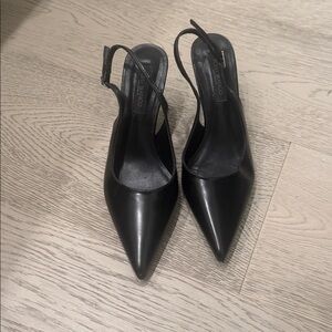 Black Slingback Heels